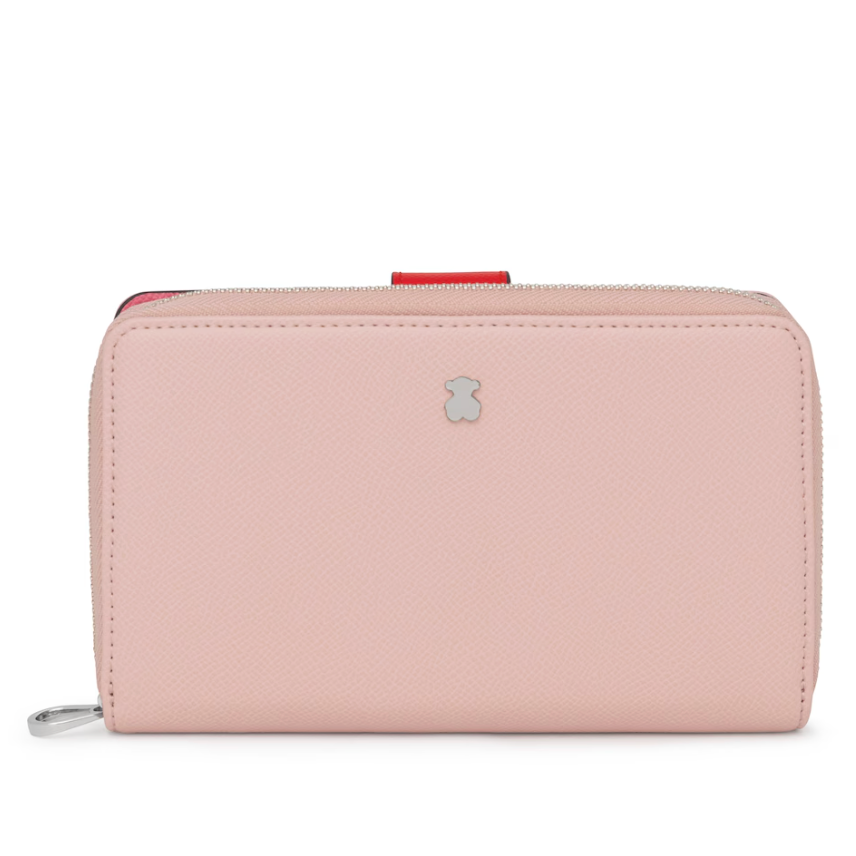 Billetera Tous Mediana New Dubai Rojo Rosa