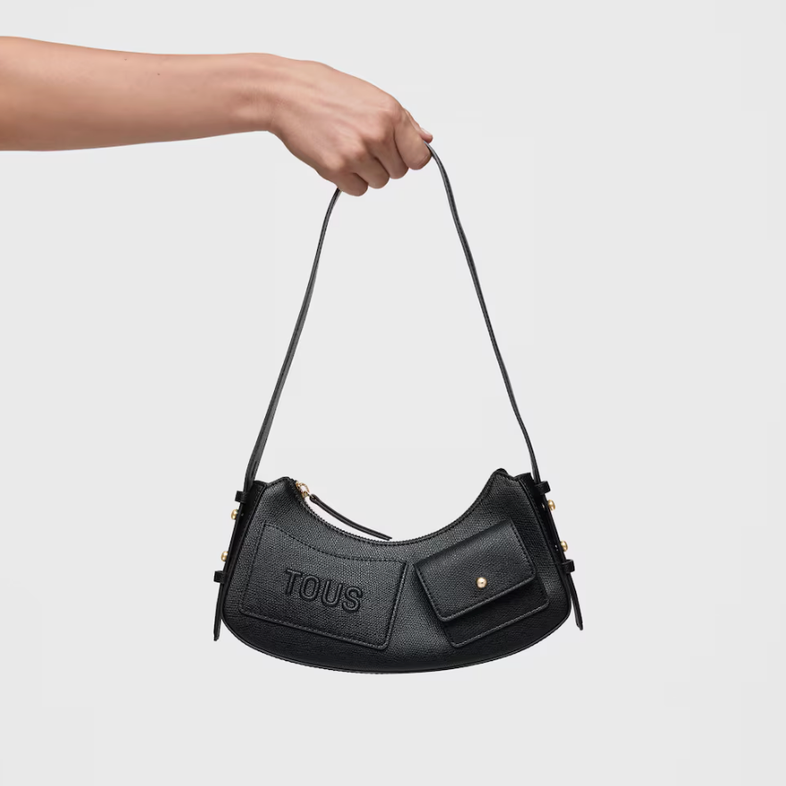 Cartera  tous Back to basic de hombro Negro