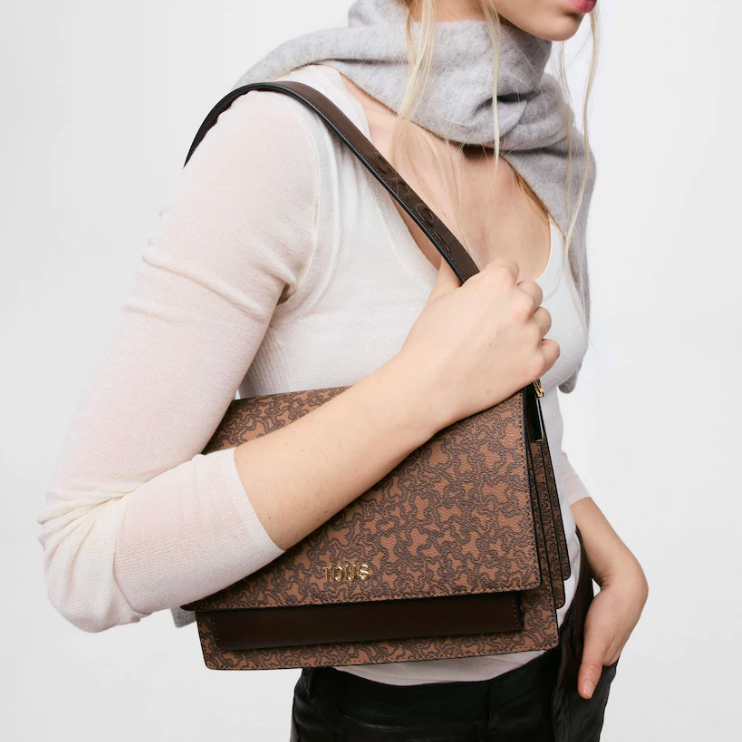 Cartera Tous Audree Kaos Marron