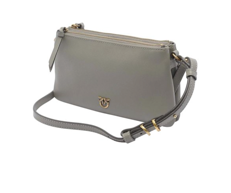 Cartera Pinko rectangular Mediana tres compartimentos Verde