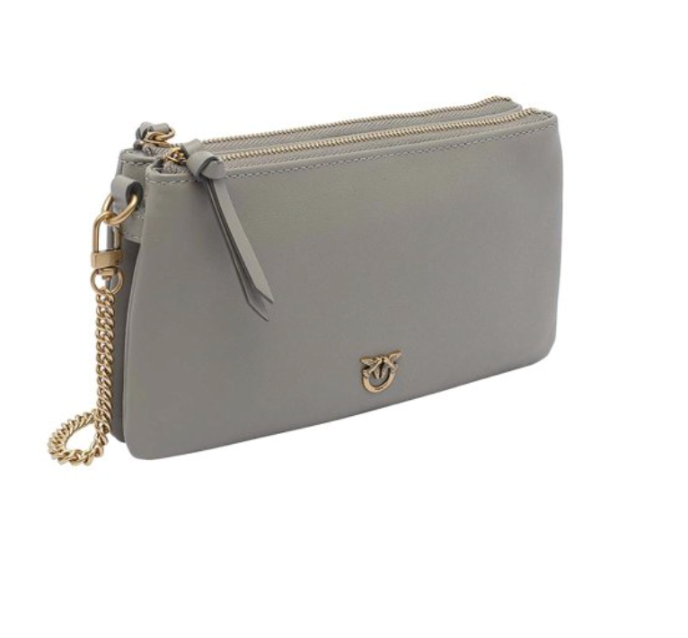 Cartera Pinko rectangular Mediana tres compartimentos Verde