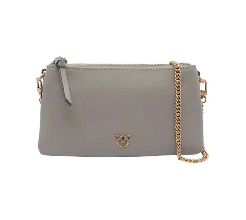 Cartera Pinko rectangular Mediana tres compartimentos Verde