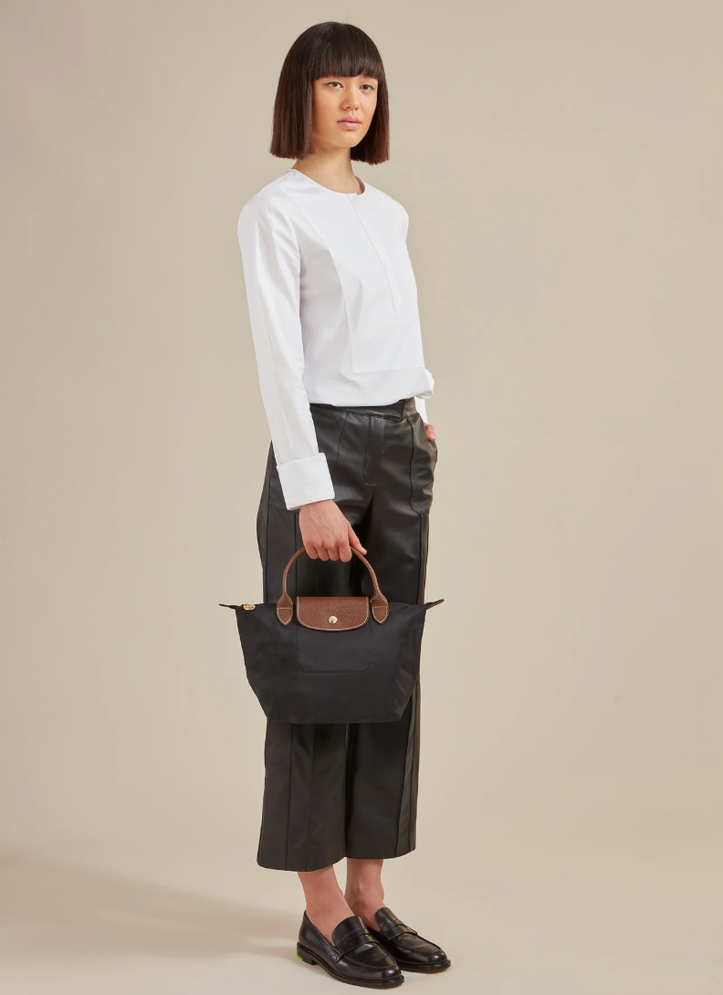 Cartera Longchamp S asa corta negra