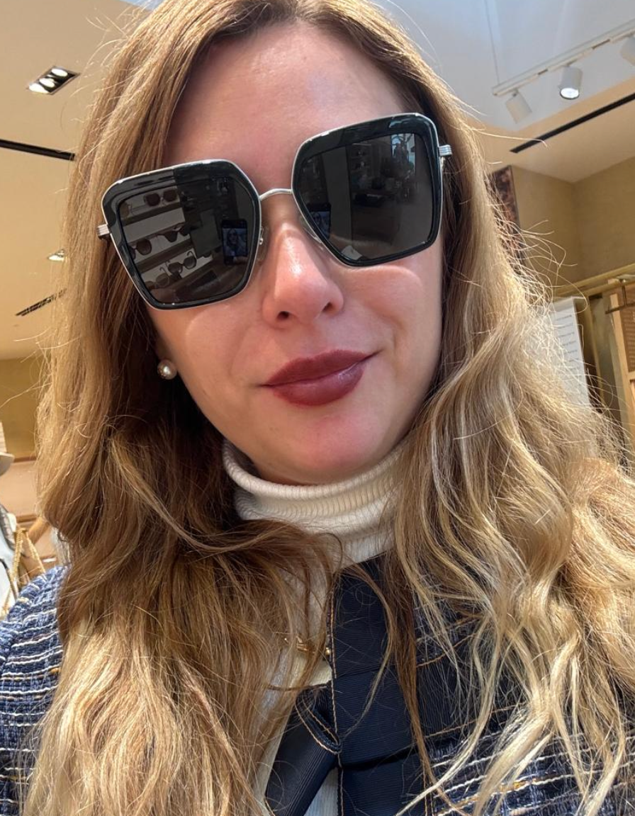 Lentes tory burch marco negro con plateado