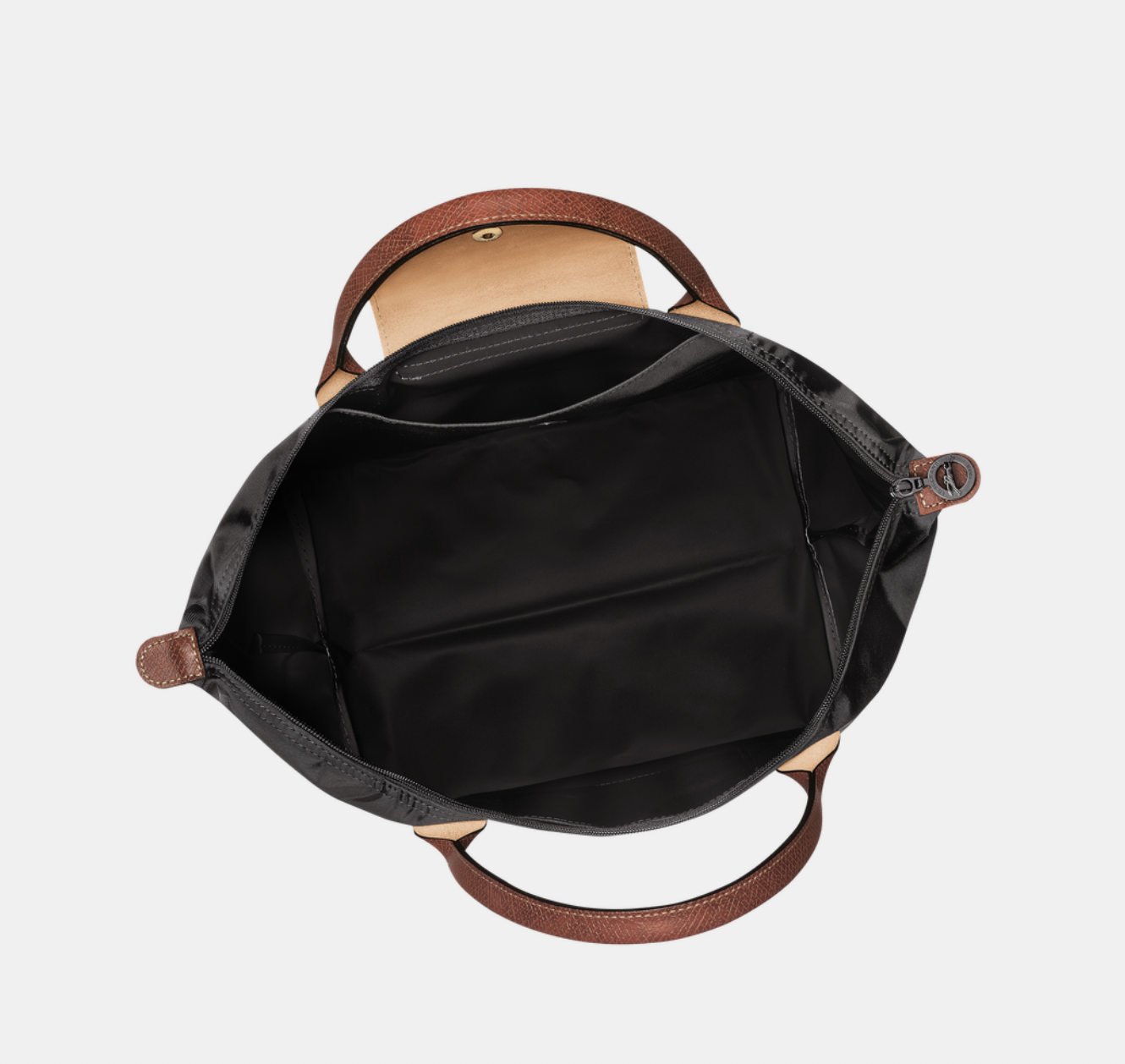 Cartera Longchamp M asa corta negra