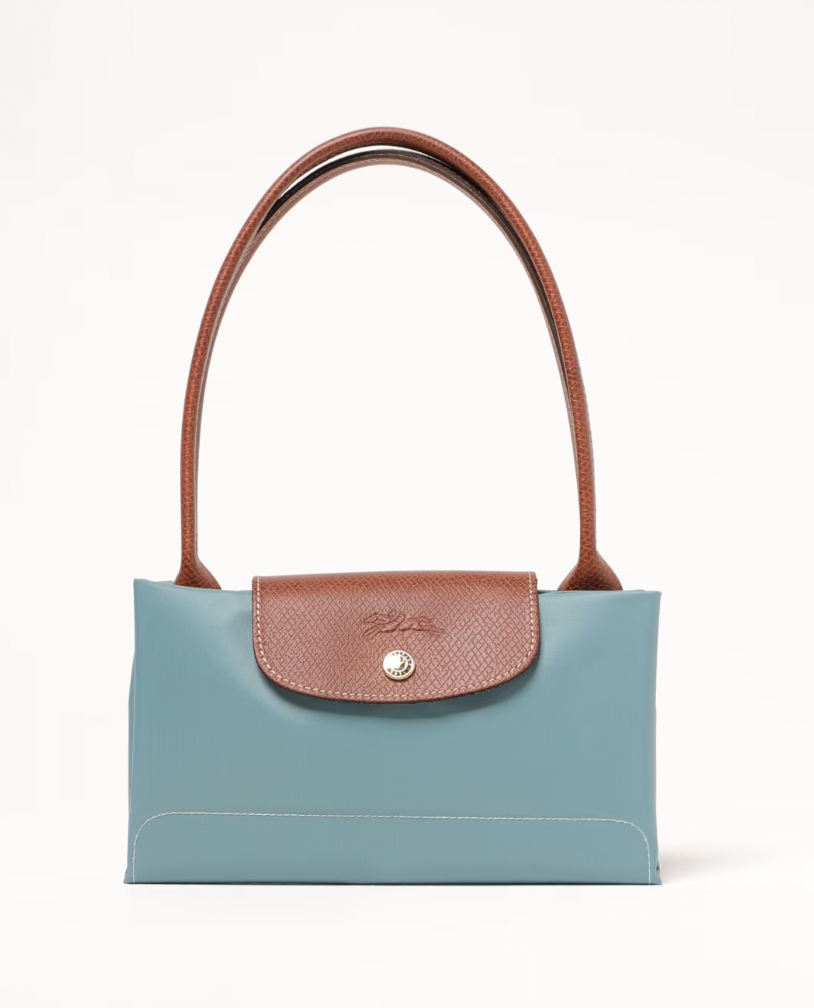 Cartera Longchamp Le pliage M celeste
