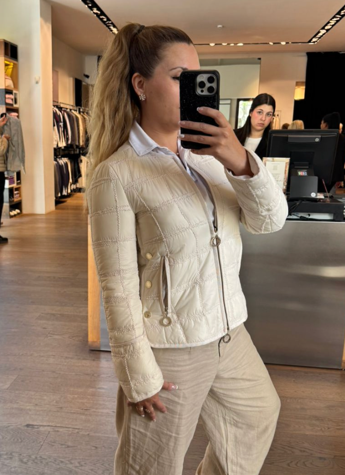 Chaqueta Purificación Garcia Pluma Blanca XS