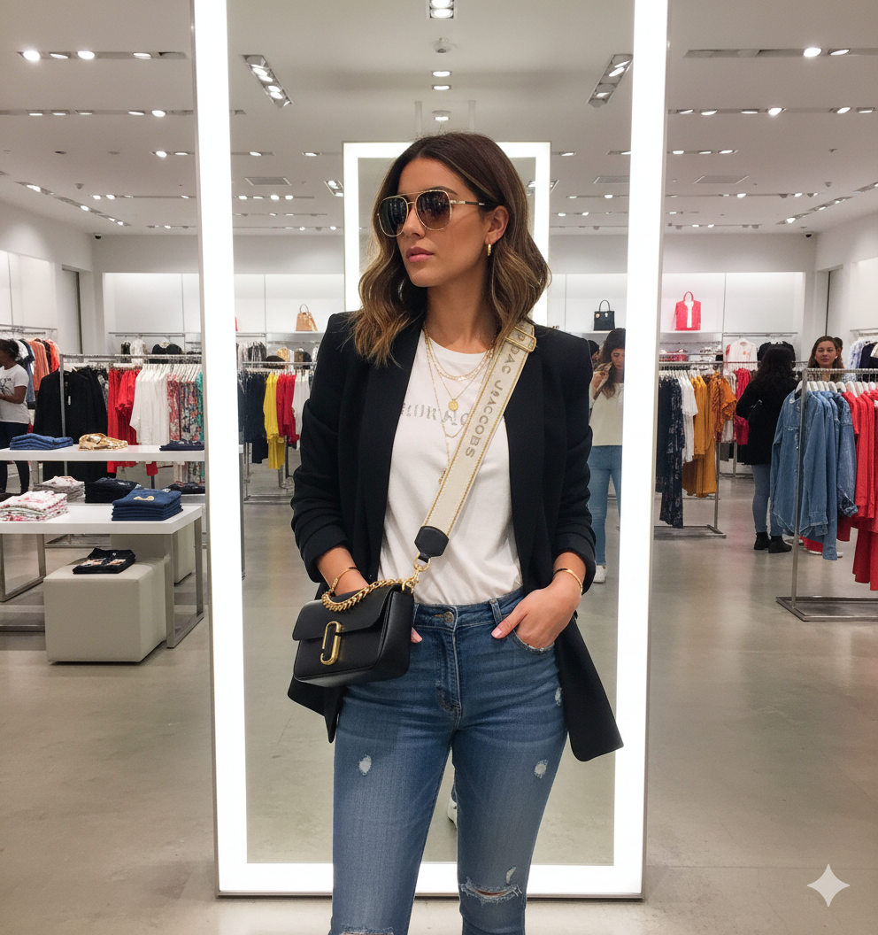 Cartera Marc Jacobs The shoulderbag Large Negro