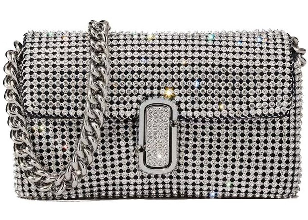 Cartera Marc Jacobs The Rhinestone Plateado