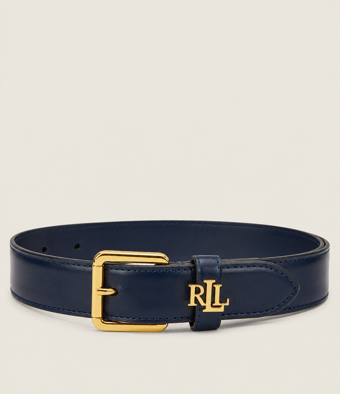 Cinturon Ralph Lauren Cuero Azul