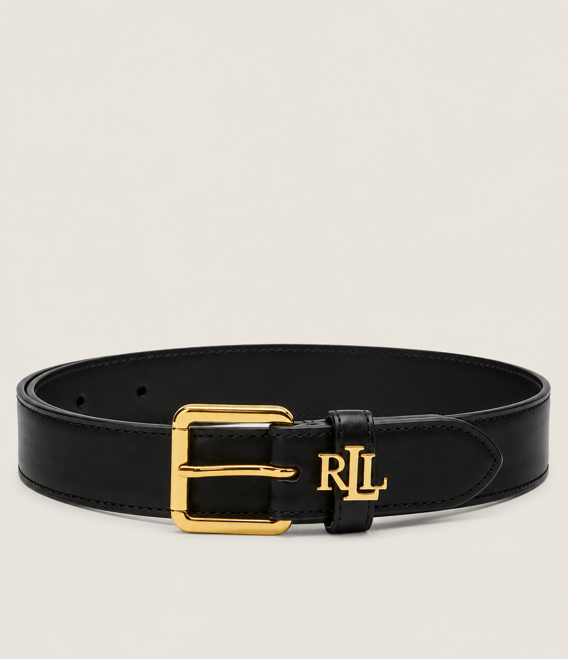 Cinturon Ralph Lauren Cuero Negro