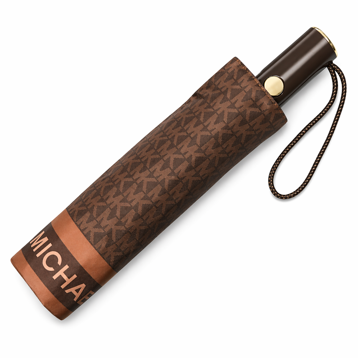 Paraguas Michael Kors monograma Cafe