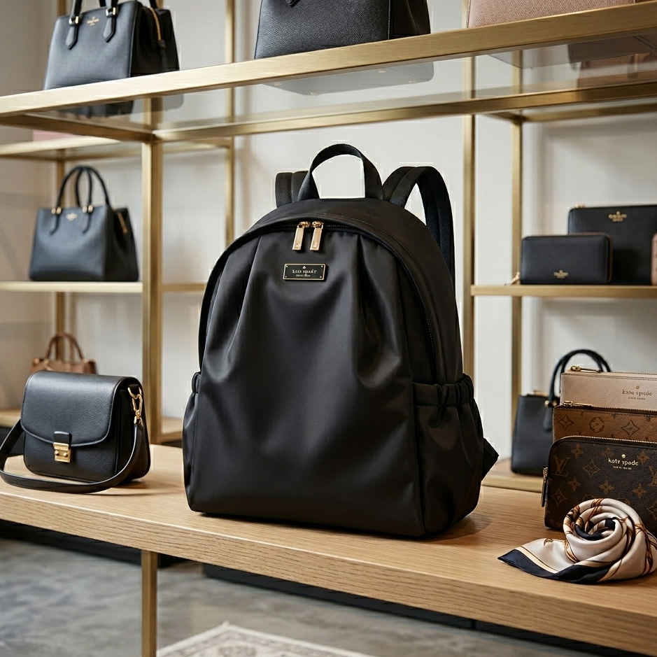 Mochila Kate Spade Nylon negra