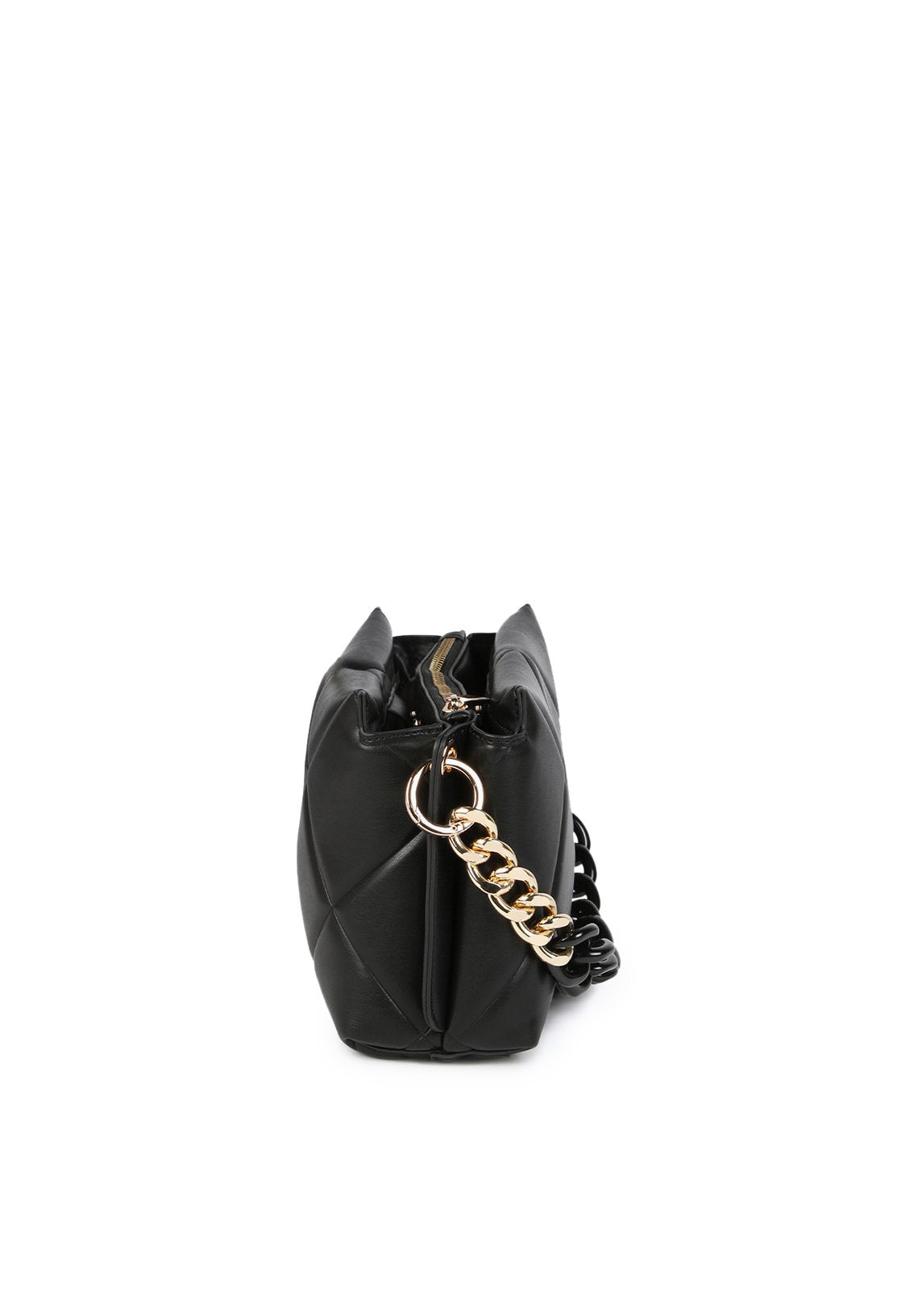 Cartera Lola Casademunt acolchada con cadena negra