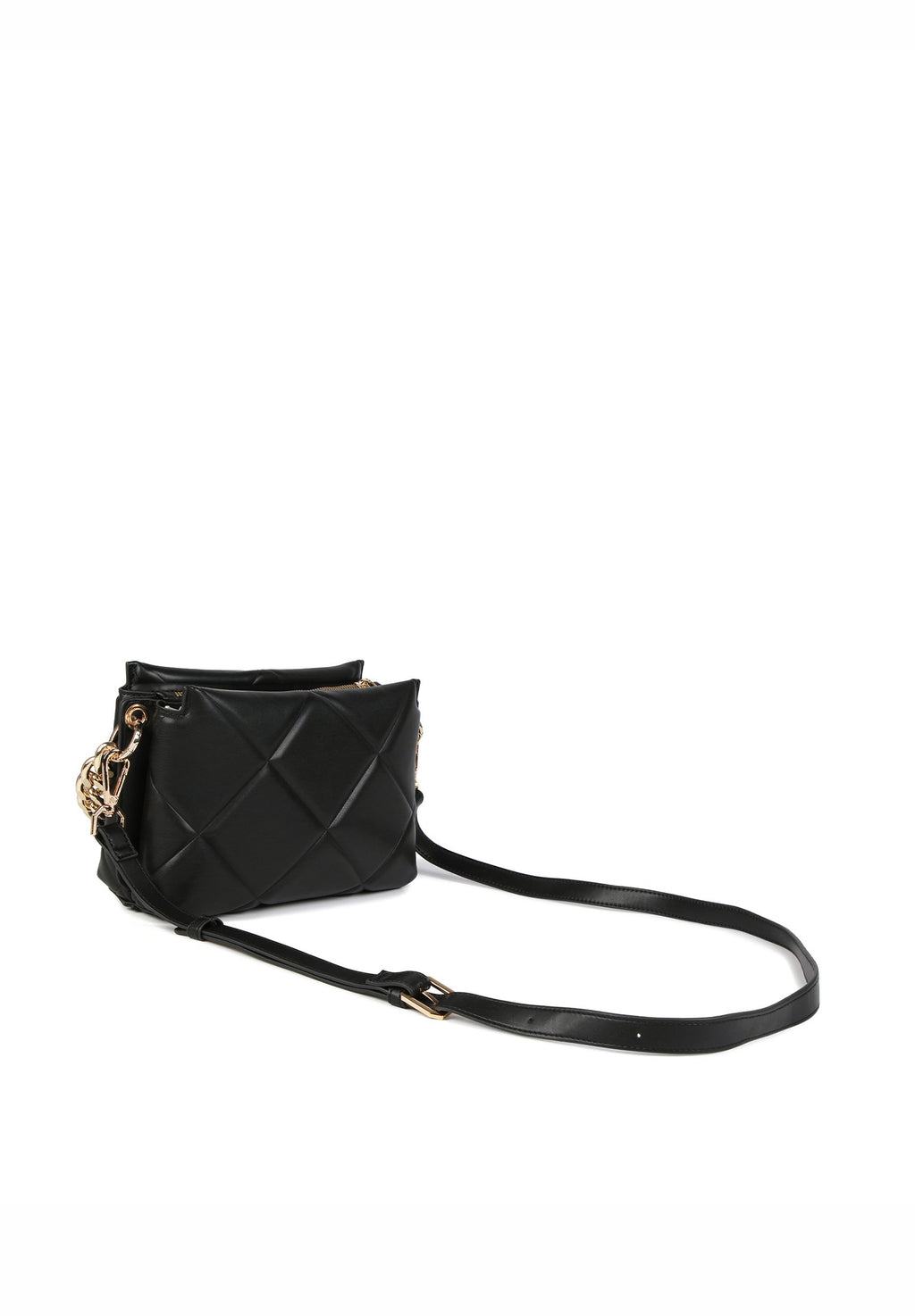 Cartera Lola Casademunt acolchada con cadena negra