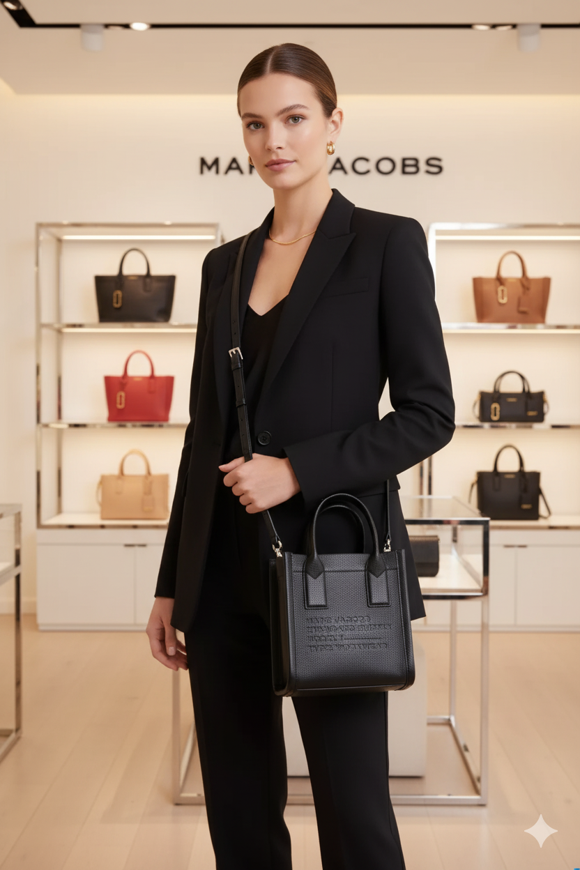 Cartera Marc Jacobs Standard Supply small Cuero negro