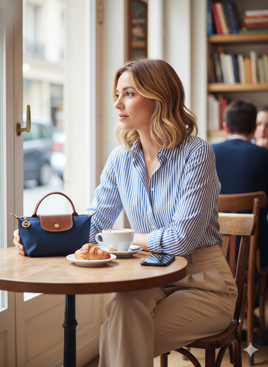 Cartera Longchamp Le Pliage XS Azul Marino