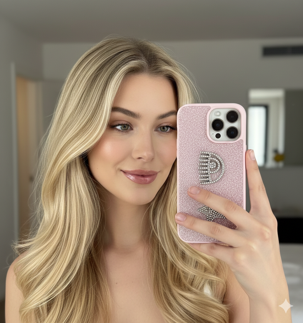 Carcasa Chiara Ferragni Iphone Rosado Glitter