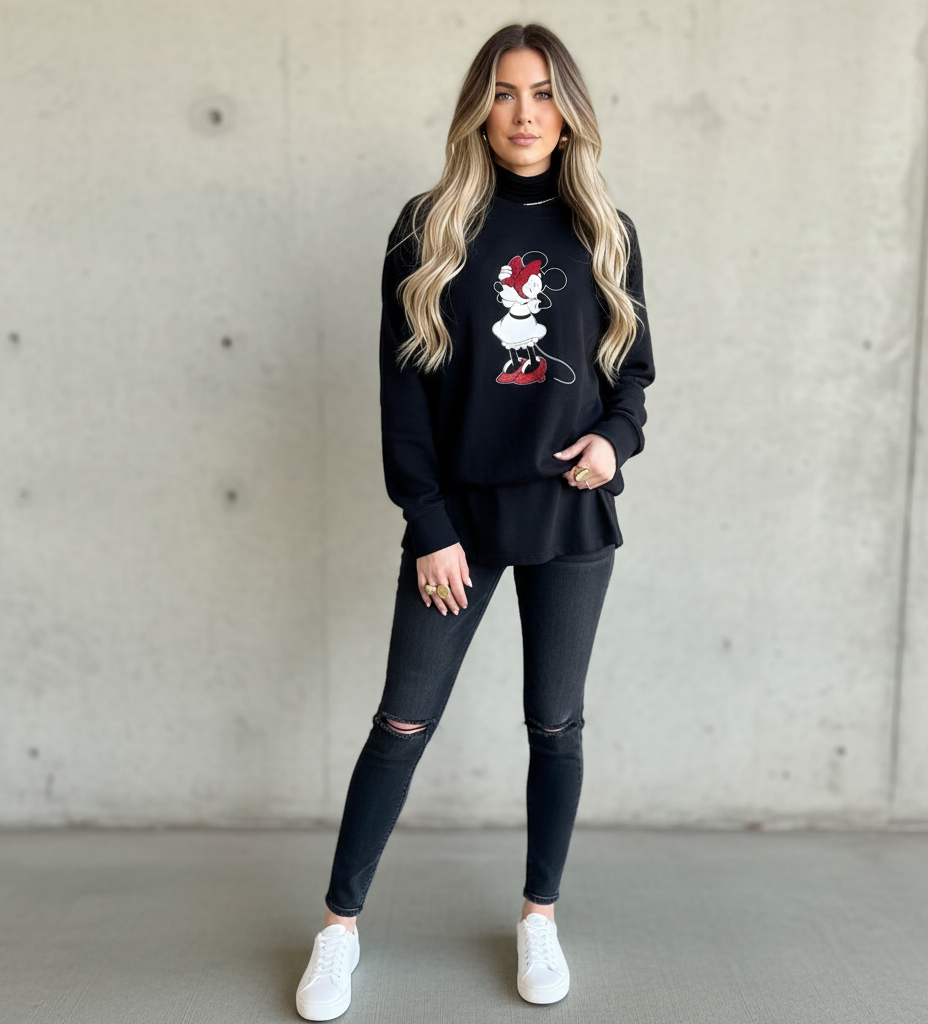 Poleron Kate Spade Negro Disney Minnie