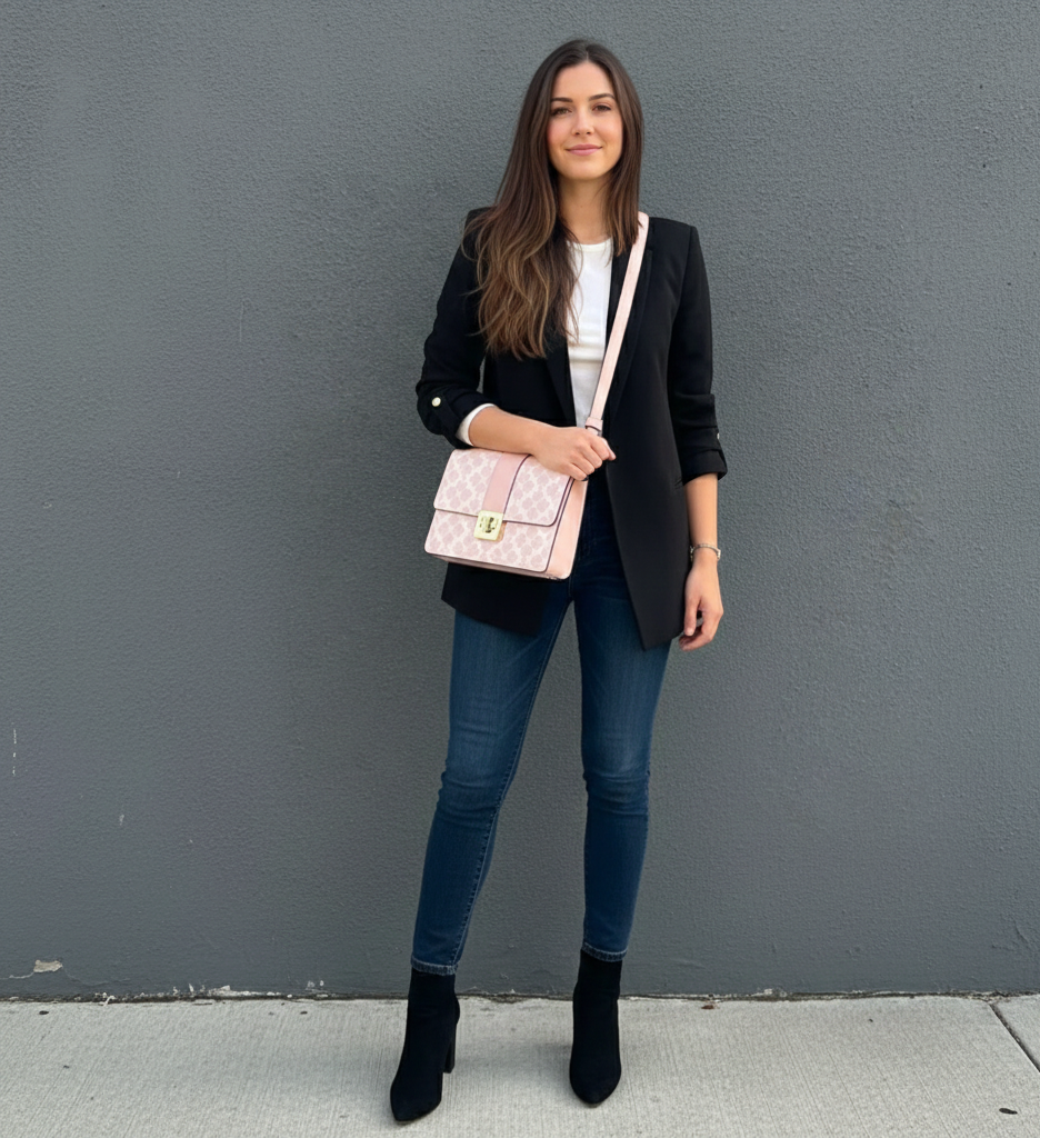 Cartera Kate Spade / Trefoil Flower Cuero Rosa