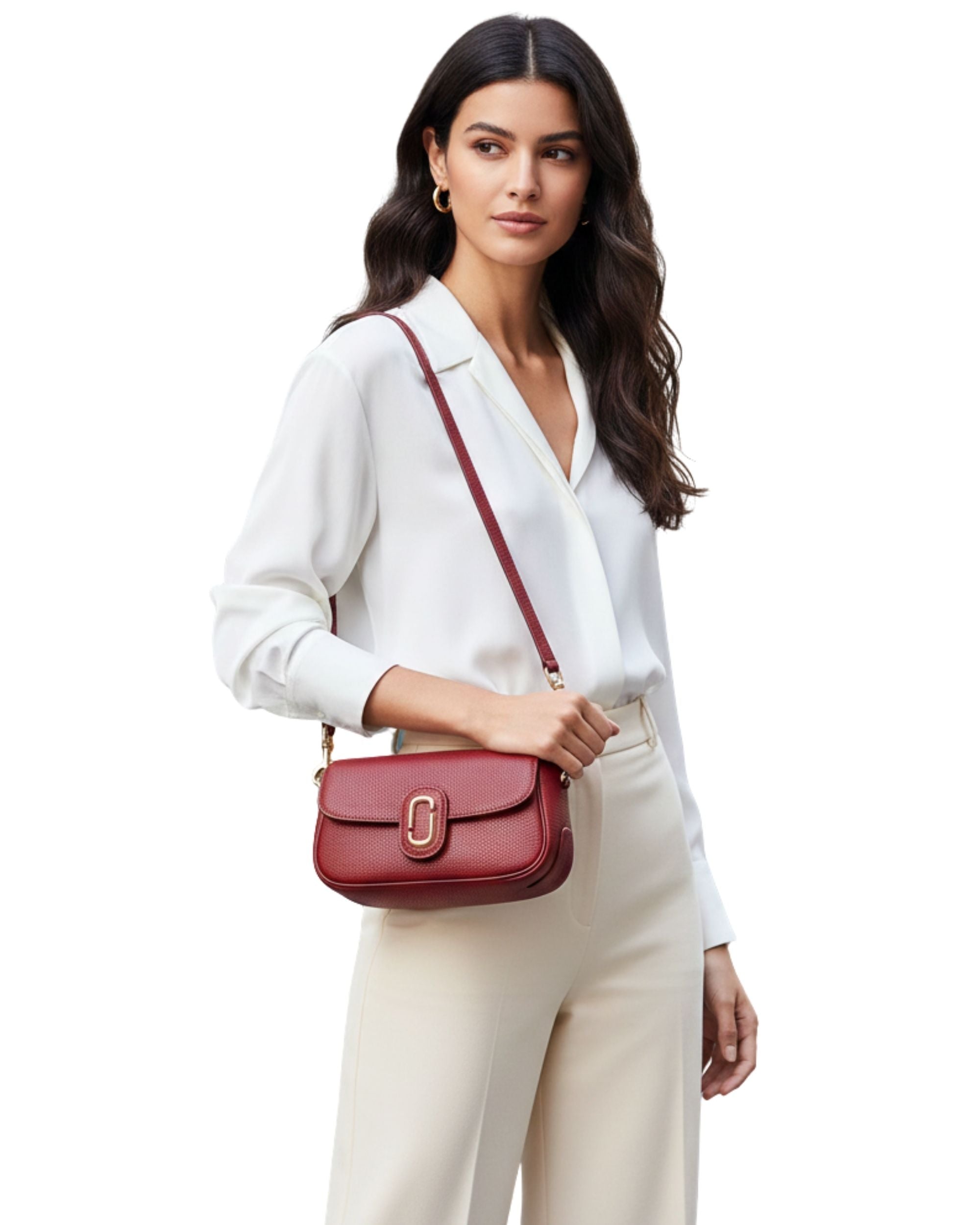 Crossbody Marc Jacobs cuero rojo