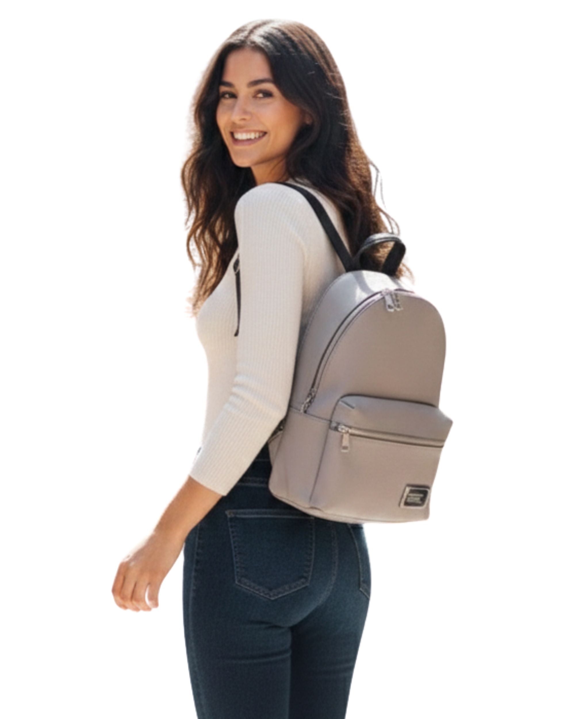 Mochila Marc Jacobs Grande Nueva coleccion cuero taupe