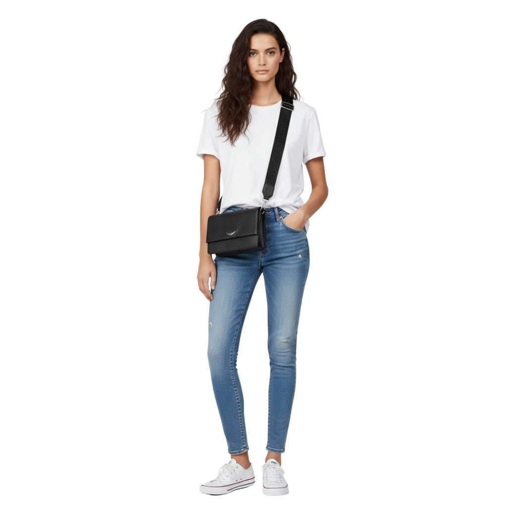 Cartera Zadig & Voltaire Lolita Wings Negro