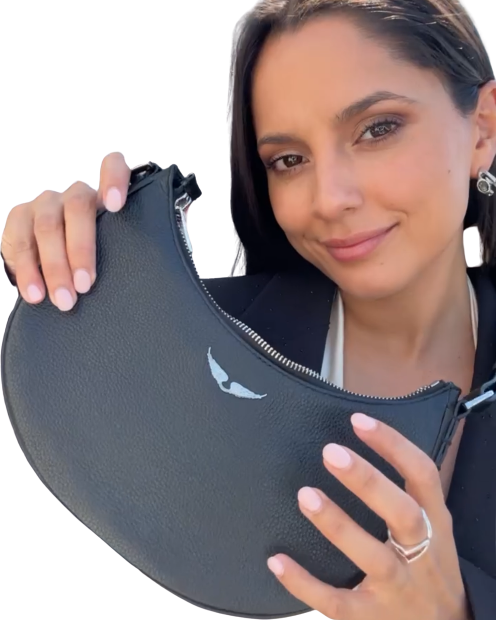 Cartera Zadig & Voltaire Moonvibe Cuero Negro