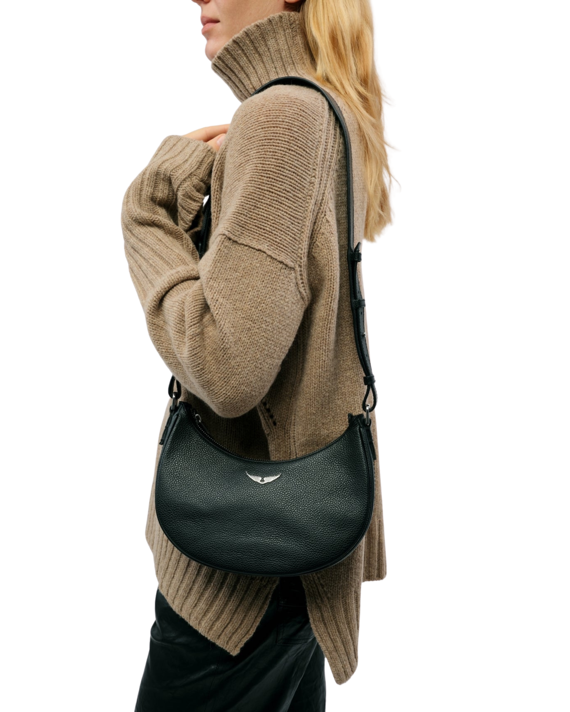 Cartera Zadig & Voltaire Moonvibe Cuero Negro