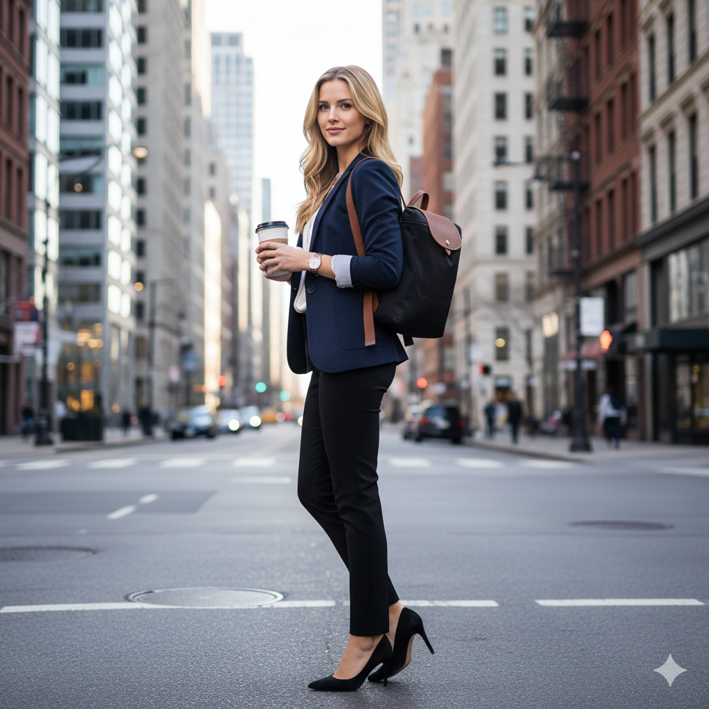 Mochila Longchamp Le Pliage Negro