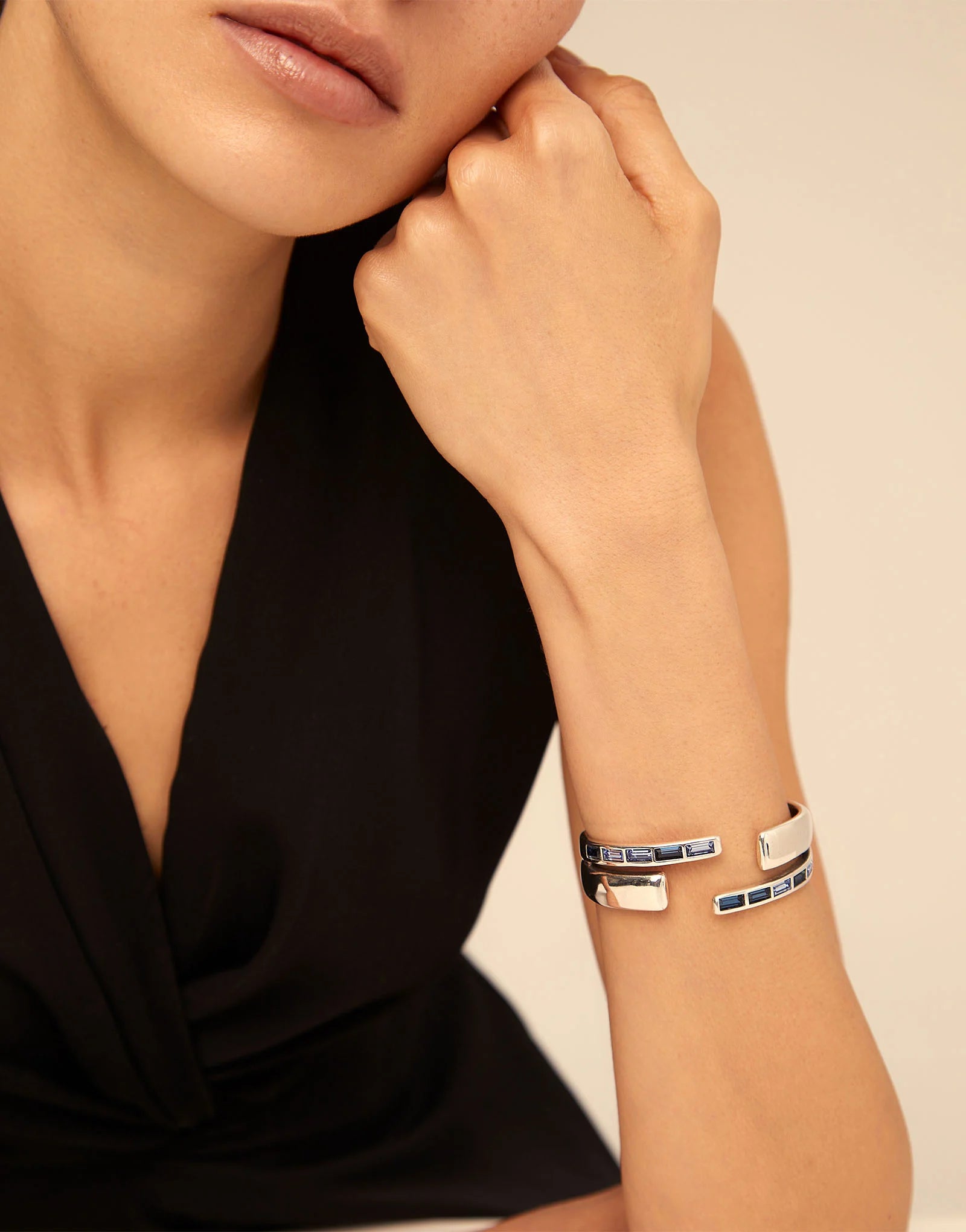 Pulsera Uno de 50 Nightbird Wrap Espiral celeste