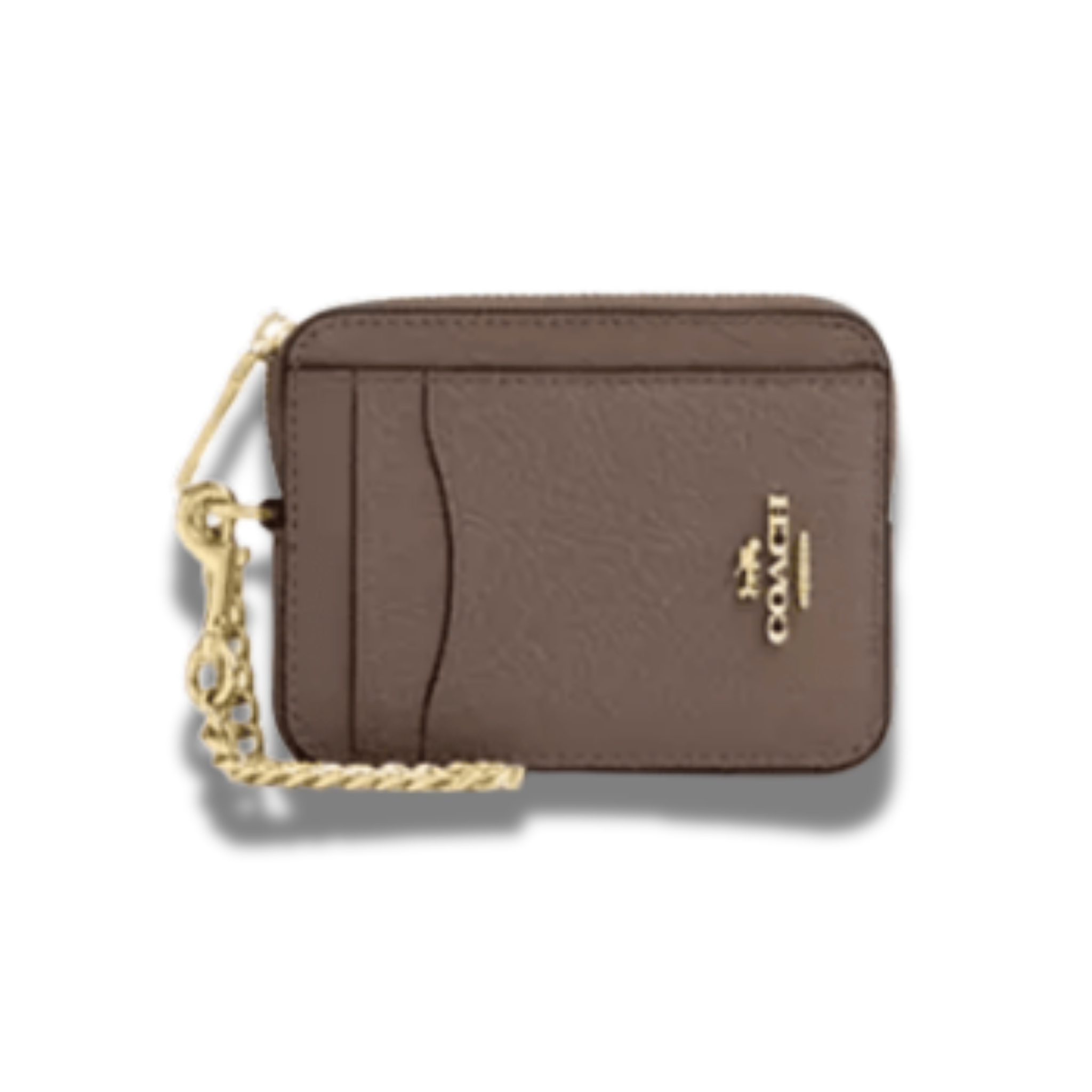 Billetera Coach Pequeña cuero Taupe