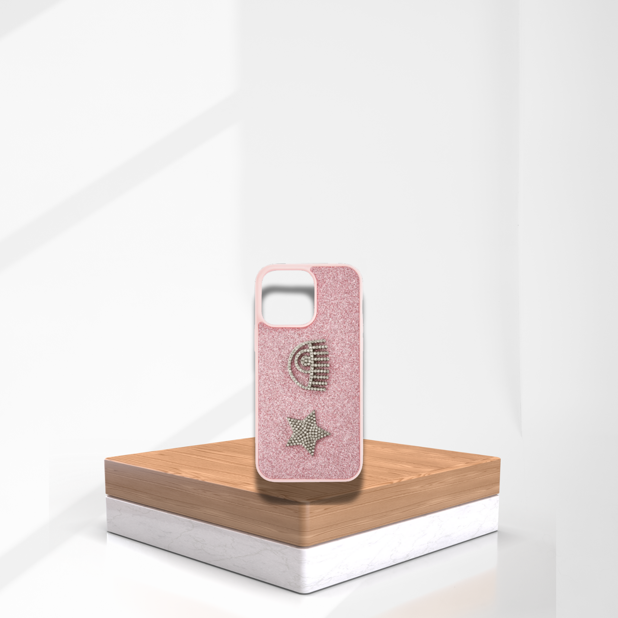Carcasa Chiara Ferragni Iphone Rosado Glitter