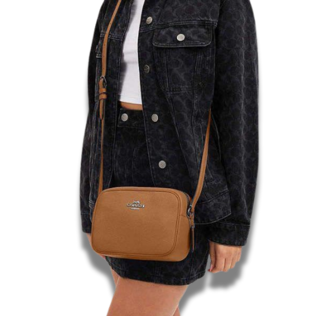 Cartera Coach Jamie Grande Cuero Camel