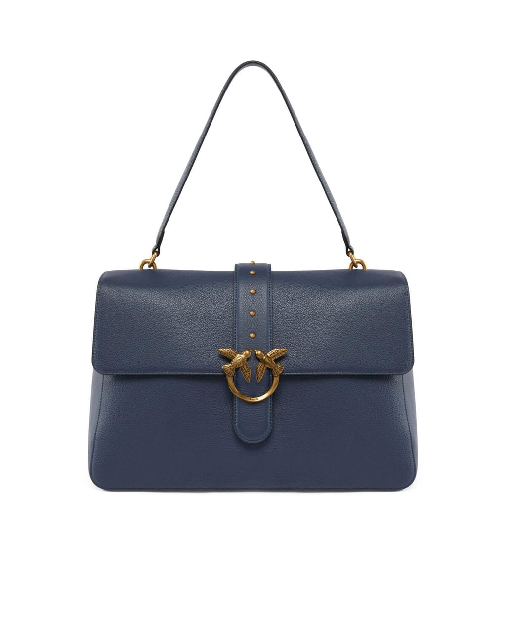 Cartera Pinko Love One Grande cuero azul