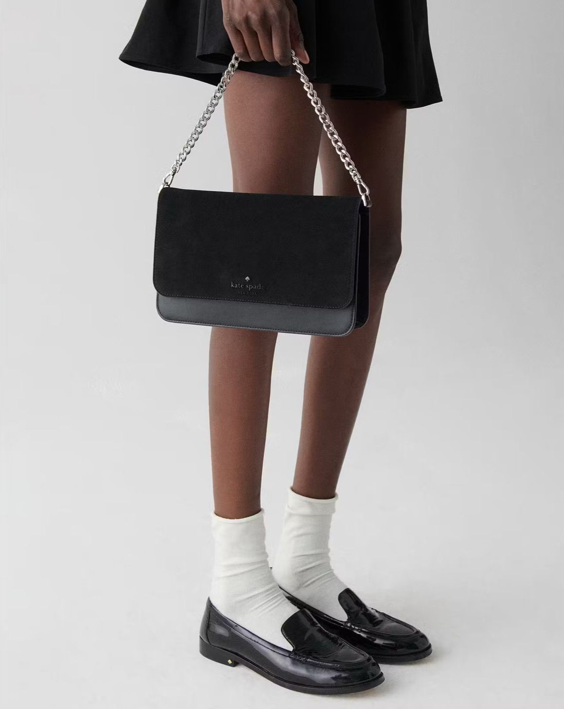 Cartera Kate Spade Madison Mixted Suede Negro