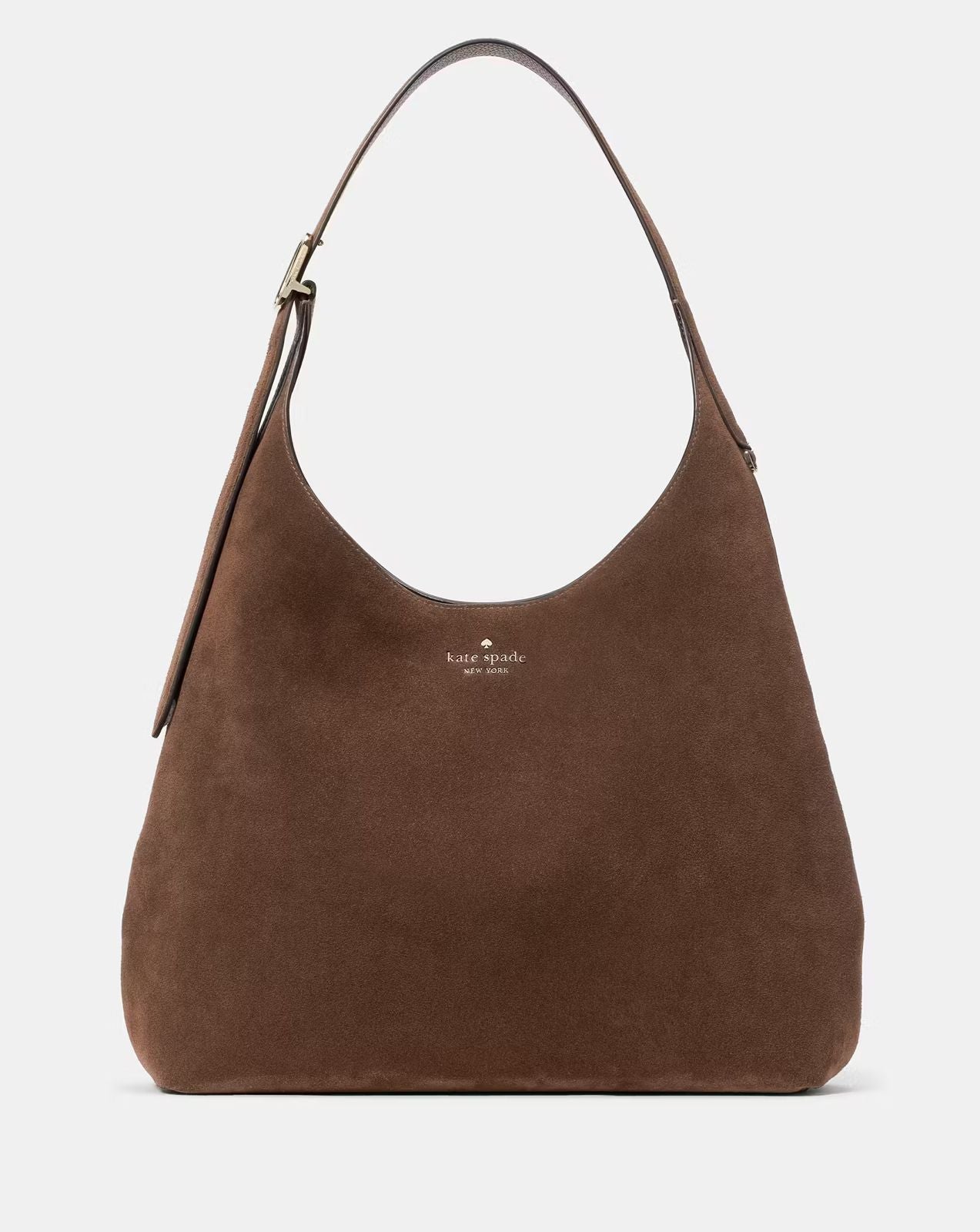 Cartera Kate Spade Shoulderbag Large Suede Cafe