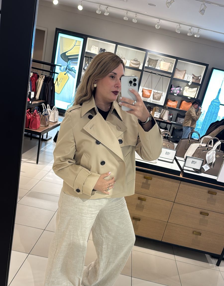 Trench Coach Corto Beige