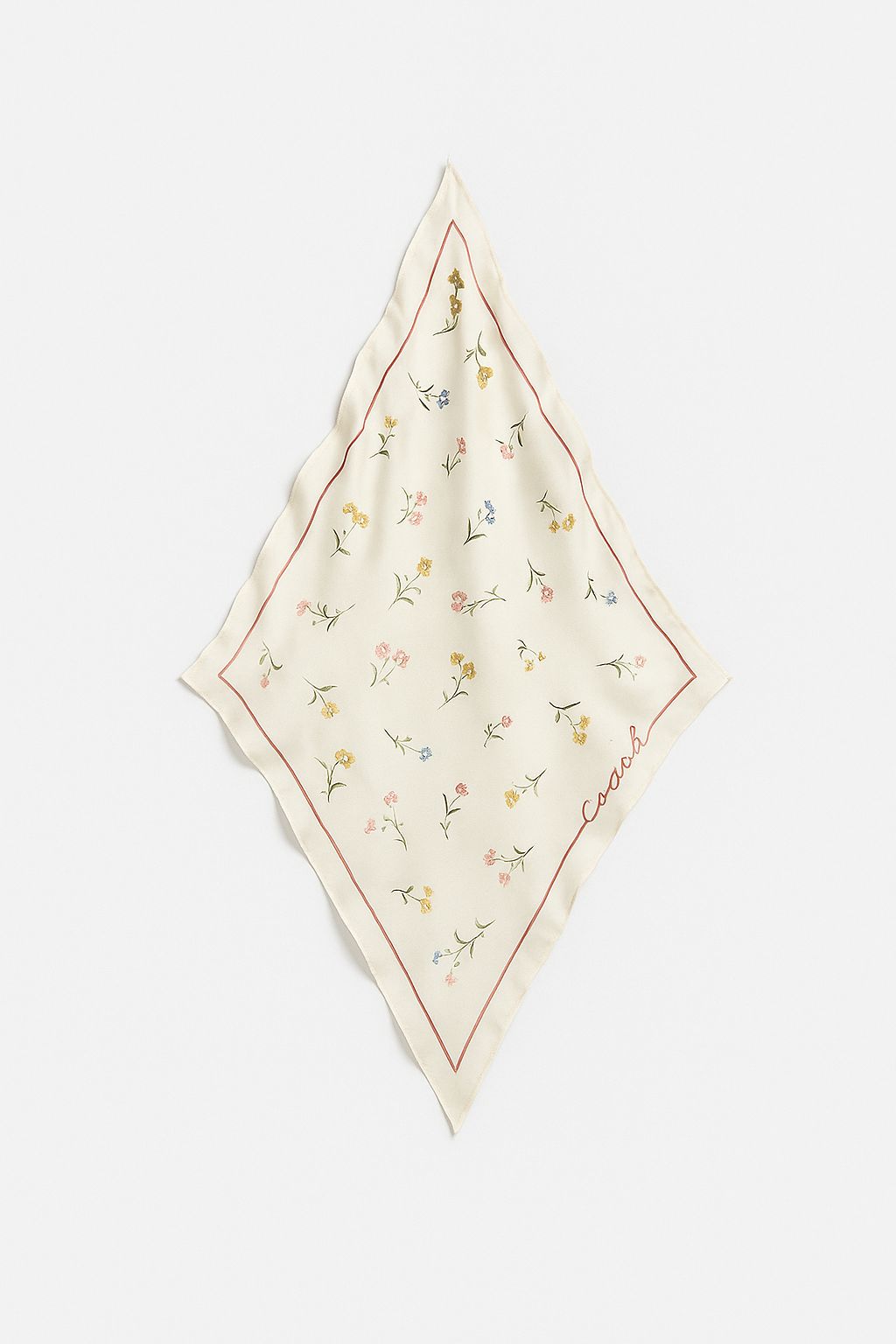 Pañuelo Coach Seda Blanco