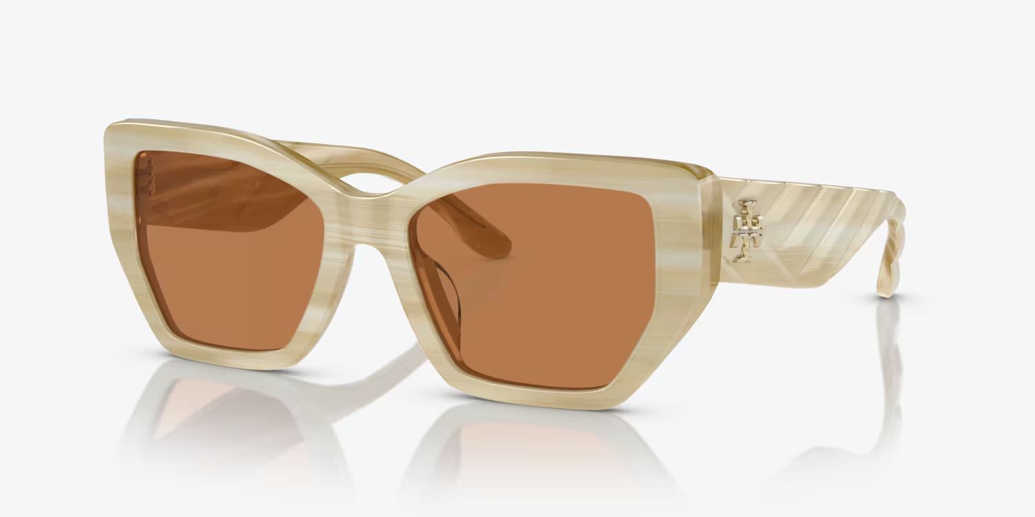 Lentes Tory burch Beige con blanco