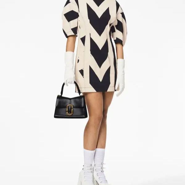 Cartera Marc Jacobs The mini logo leather Cuero Negro