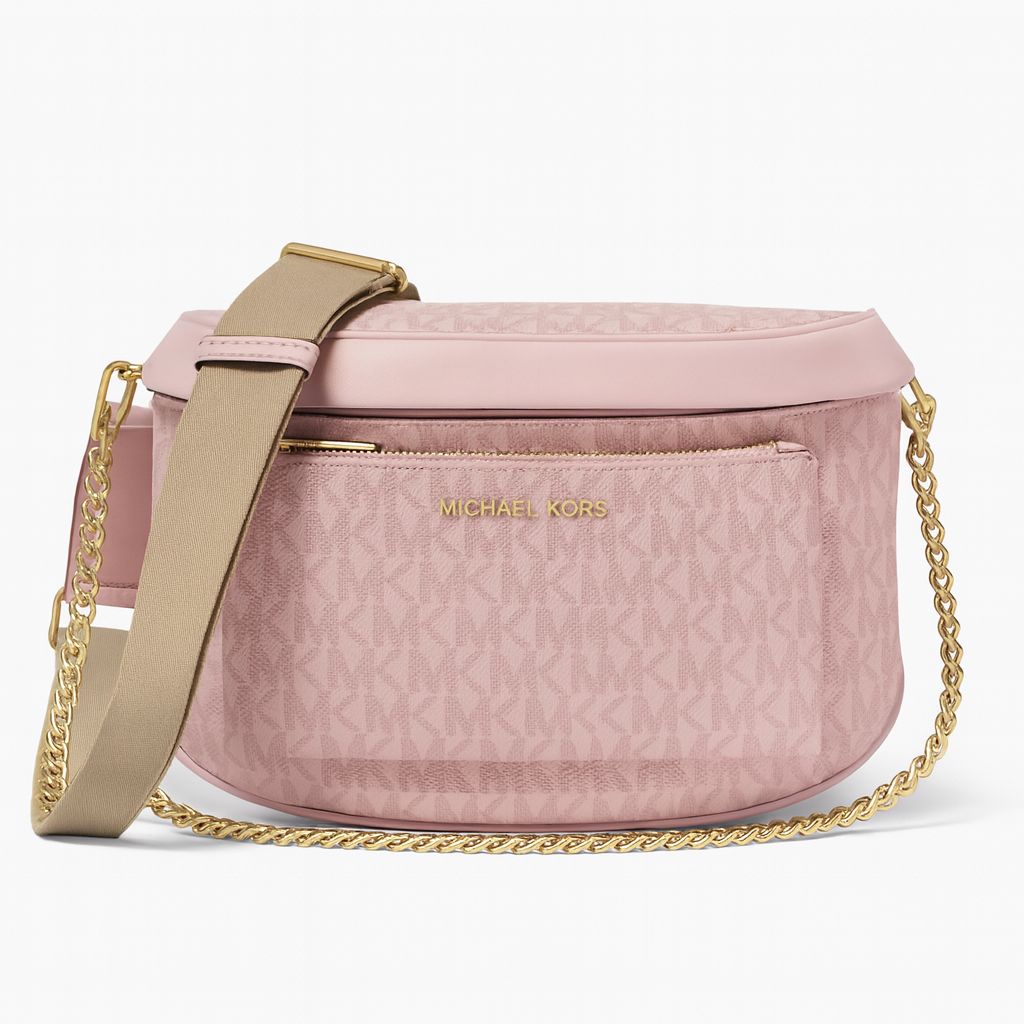 Riñonera Michael Kors Monograma Rosa
