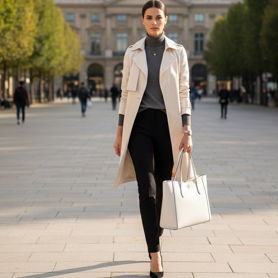 Cartera Michael Kors Tote Leida Blanco