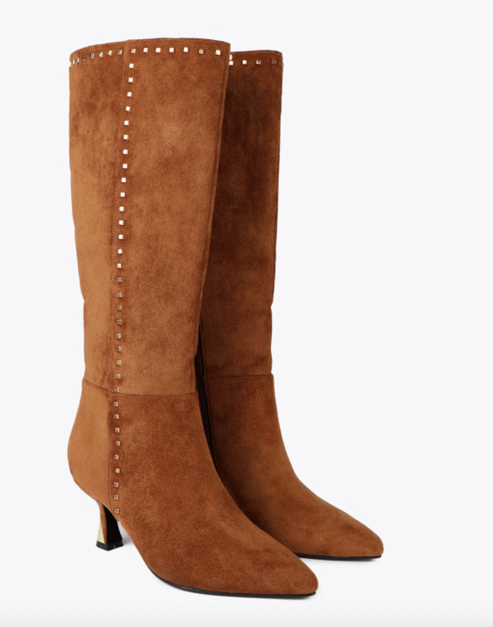 Botas Lola Casademunt altas personalizadas camel gamuza
