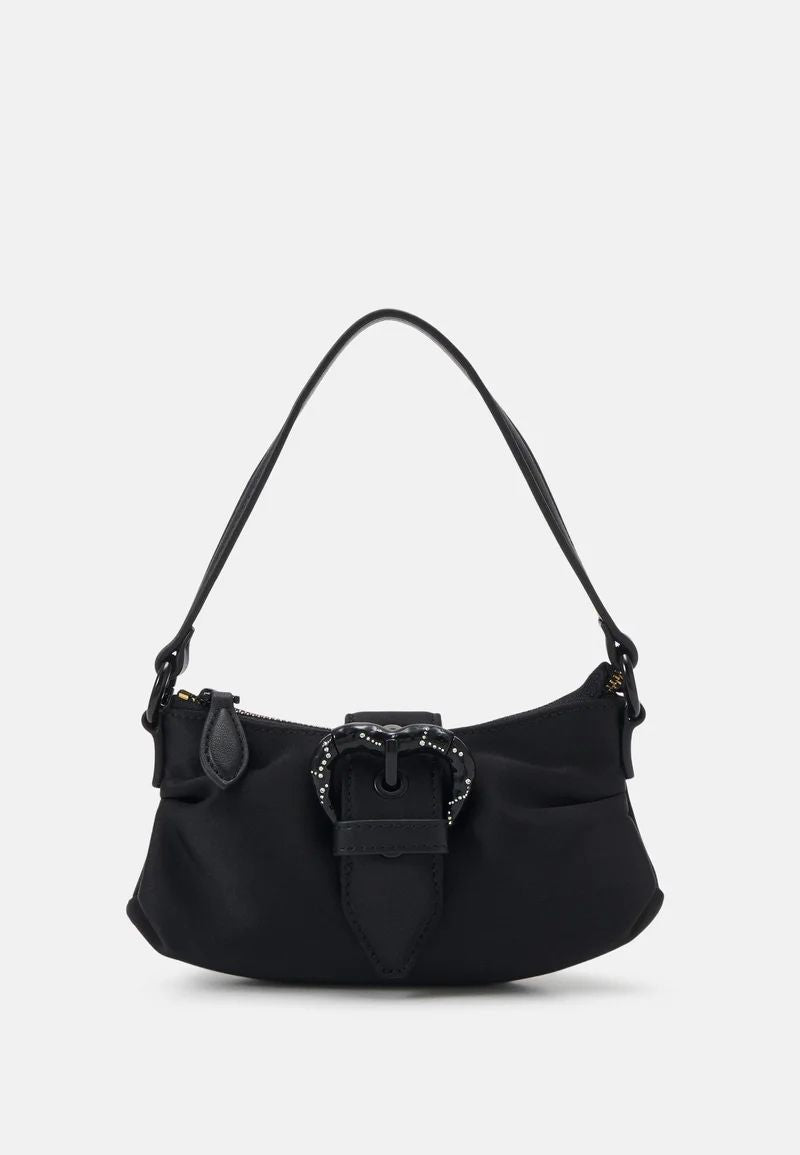 Cartera Pinko Jolene Baby Pequeña Satin Negro