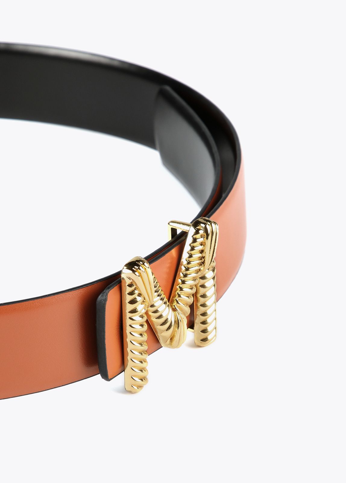 Cinturón Lola Casademunt Reversible M negro - cafe