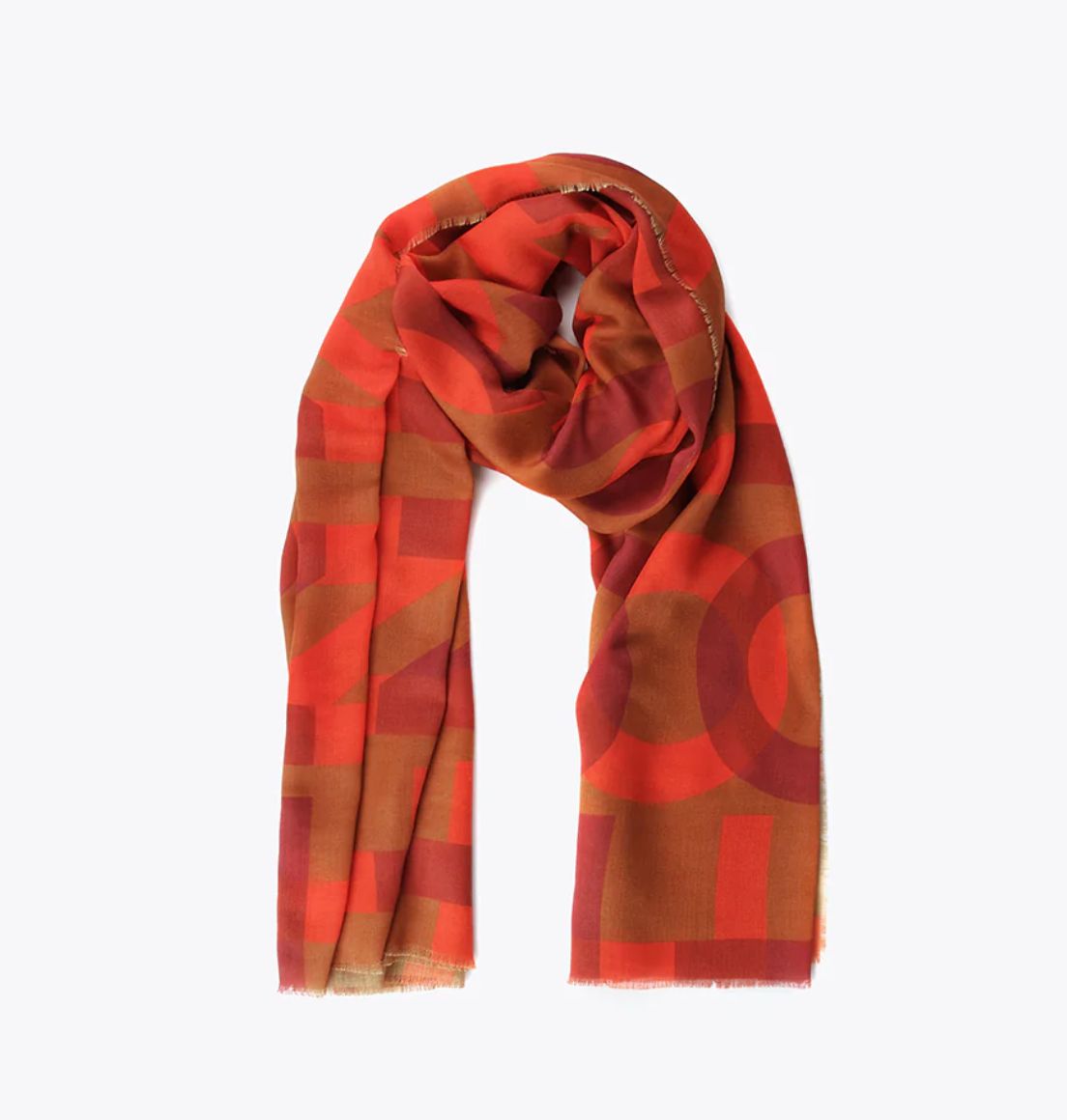 Pañuelo Lola Casademunt Largo tonos naranjo