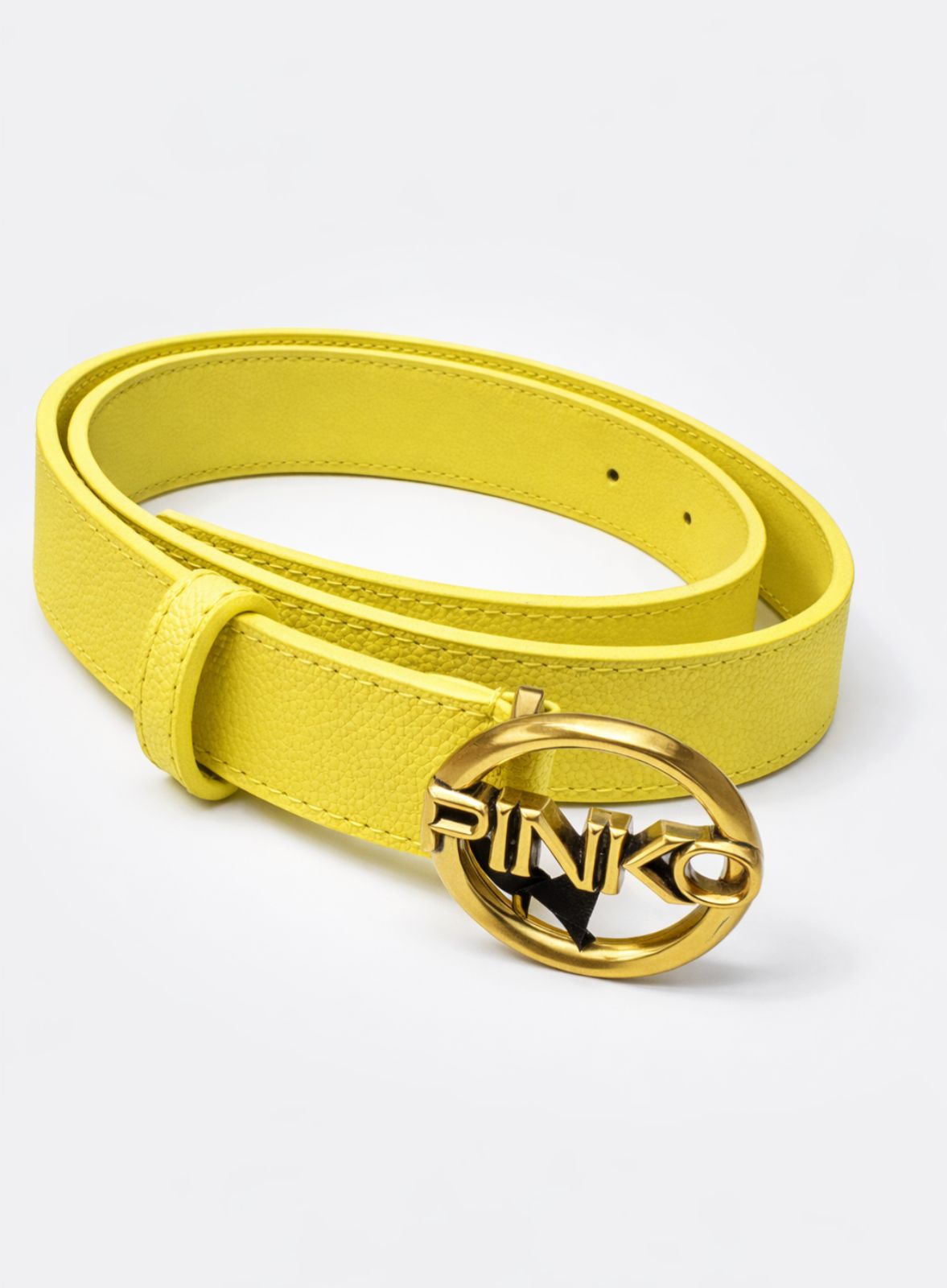 Cinturon Pinko Verde Fluor delgado