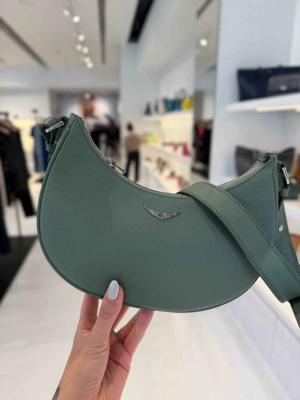 Cartera Zadig & Voltaire Moonvibe Verde