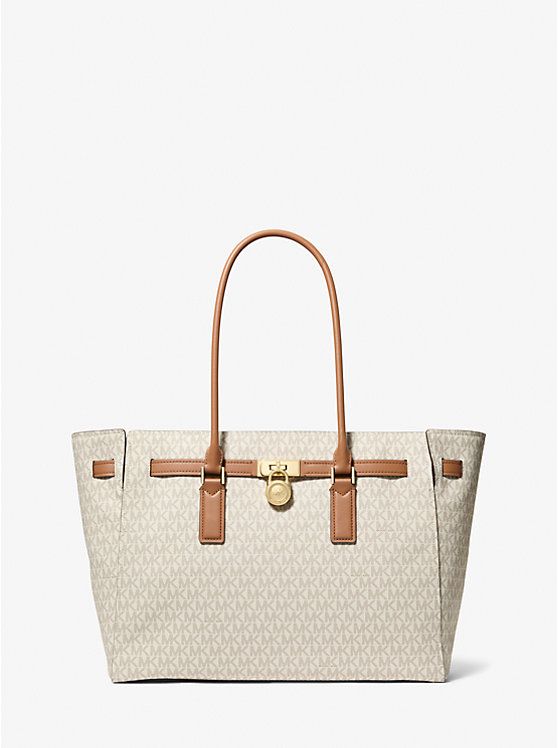 Bolso Michael Kors Hamilton Moderne Vainilla Con cafe